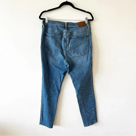 Madewell 9” Midrise Skinny Crop‎ Women’s Size 32 Button Fly Light Wash Stretch - Picture 3 of 10